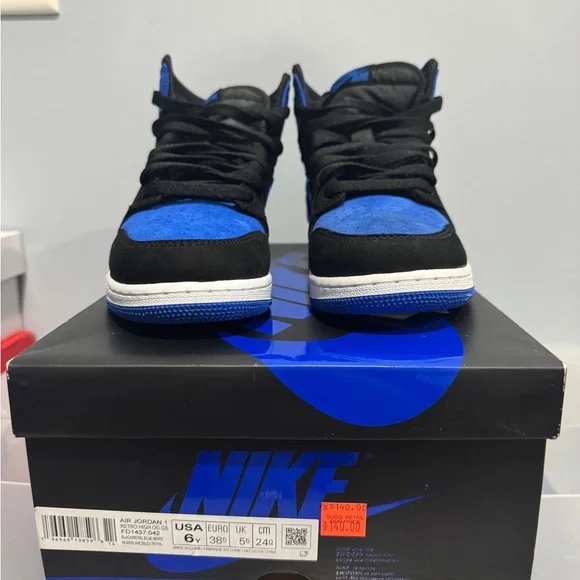 Nike Air Jordan 1 Retro High OG Royal Blue and Black Sneakers
